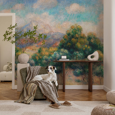 3D-Fototapete fürs Schlafzimmer Berglandschaft