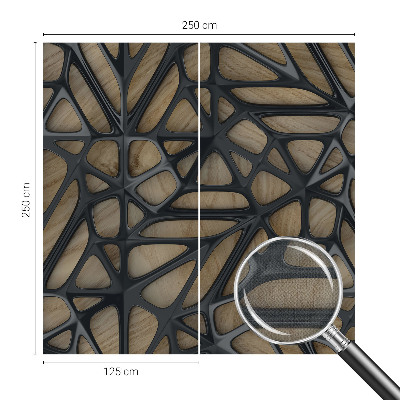 Hochwertige Bildtapete Holznetz