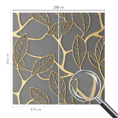 Selbstklebende Fototapete für die Wand Elegante Blätter