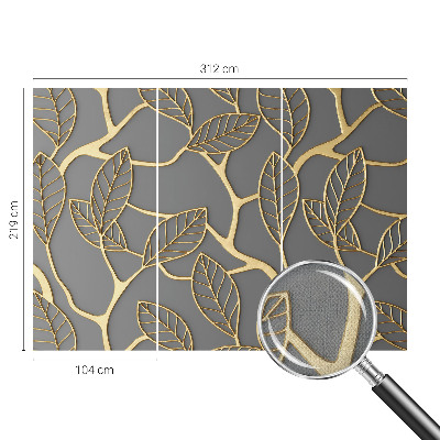 Selbstklebende Fototapete für die Wand Elegante Blätter