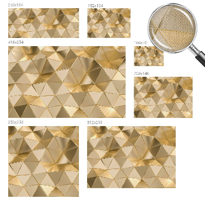 Selbstklebende Fototapete fürs Wohnzimmer Dreiecksmuster