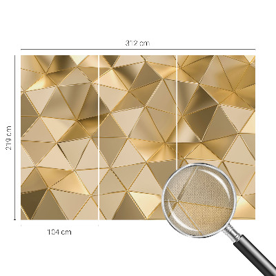 Selbstklebende Fototapete fürs Wohnzimmer Dreiecksmuster