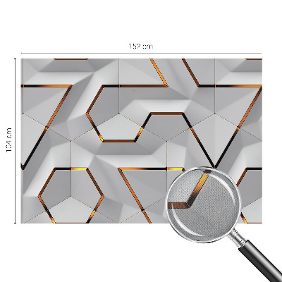 Selbstklebende Fototapete fürs Schlafzimmer Dreidimensionale Muster