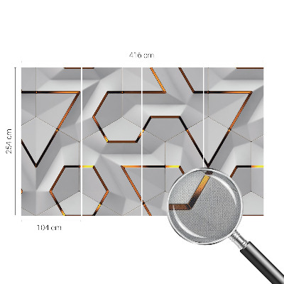 Selbstklebende Fototapete fürs Schlafzimmer Dreidimensionale Muster