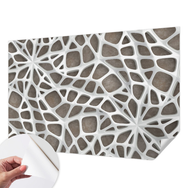 3D-Fototapete Geometrisches Netzwerk
