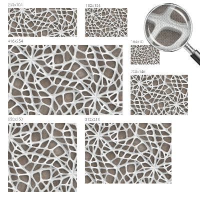 3D-Fototapete Geometrisches Netzwerk