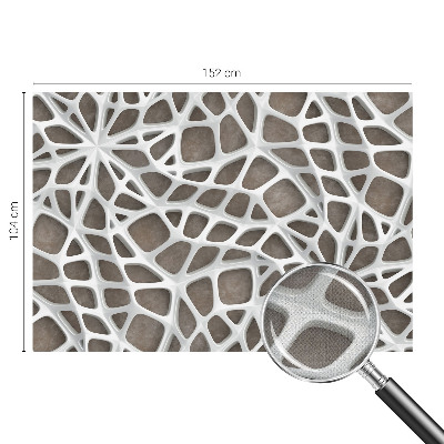 3D-Fototapete Geometrisches Netzwerk