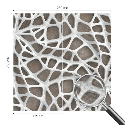 3D-Fototapete Geometrisches Netzwerk