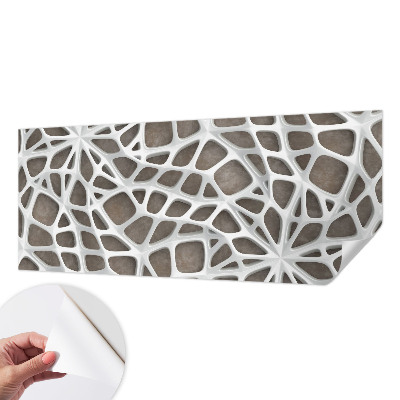 3D-Fototapete Geometrisches Netzwerk