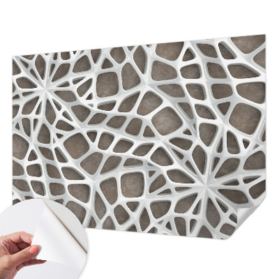 3D-Fototapete Geometrisches Netzwerk