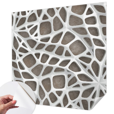 3D-Fototapete Geometrisches Netzwerk