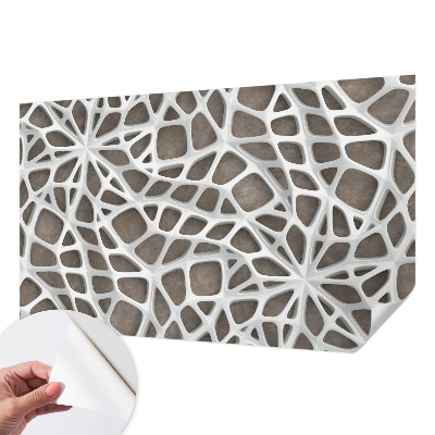 3D-Fototapete Geometrisches Netzwerk