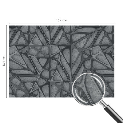 3D-Fototapete fürs Schlafzimmer Geometrische Muster