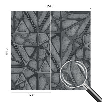 3D-Fototapete fürs Schlafzimmer Geometrische Muster
