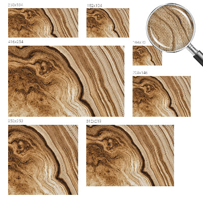 3D-Fototapete fürs Wohnzimmer Holzmaserung