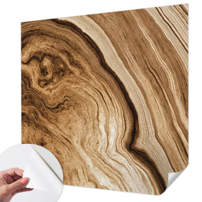 3D-Fototapete fürs Wohnzimmer Holzmaserung