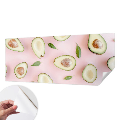 Selbstklebende Fototapete Avocado-Zusammensetzung