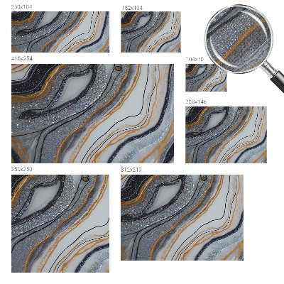 Selbstklebende Fototapete fürs Schlafzimmer Steinwellen