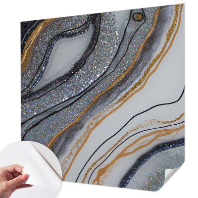 Selbstklebende Fototapete fürs Schlafzimmer Steinwellen