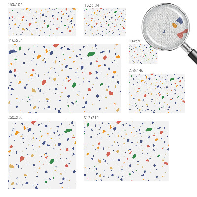 3D-Fototapete fürs Wohnzimmer Regenbogenstücke