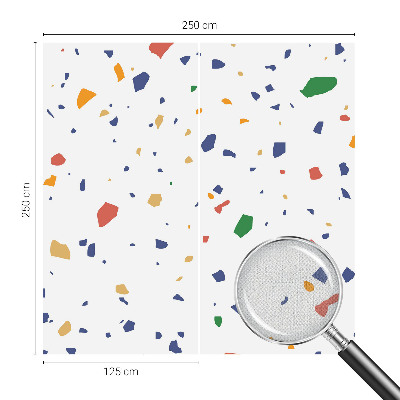 3D-Fototapete fürs Wohnzimmer Regenbogenstücke