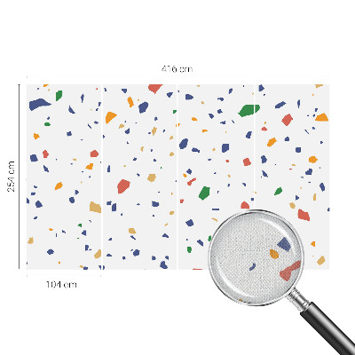 3D-Fototapete fürs Wohnzimmer Regenbogenstücke