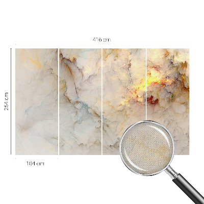 3D-Fototapete fürs Schlafzimmer Farbenfrohe Landschaft