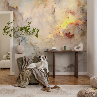 3D-Fototapete fürs Schlafzimmer Farbenfrohe Landschaft