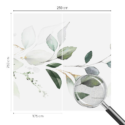 Selbstklebende Fototapete fürs Wohnzimmer Grüne Blätter