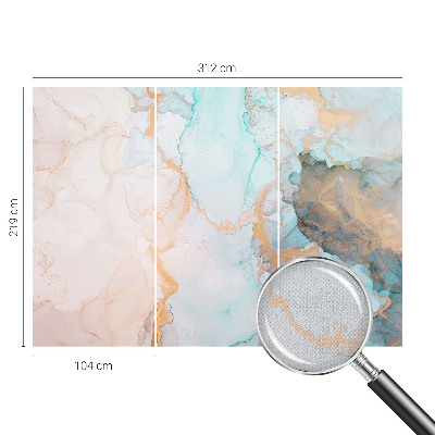 Selbstklebende Fototapete fürs Kinderzimmer Aquarellwellen