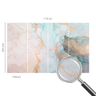 Selbstklebende Fototapete fürs Kinderzimmer Aquarellwellen