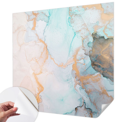 Selbstklebende Fototapete fürs Kinderzimmer Aquarellwellen