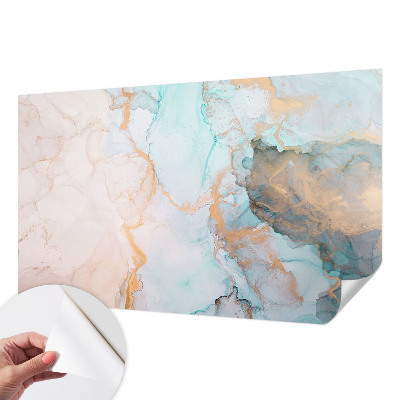 Selbstklebende Fototapete fürs Kinderzimmer Aquarellwellen