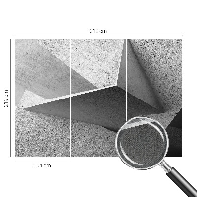 Selbstklebende Fototapete fürs Schlafzimmer Geometrische Strukturen