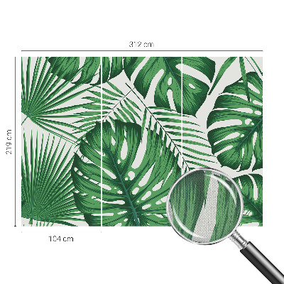 3D-Fototapete Tropische Blätter