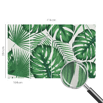 3D-Fototapete Tropische Blätter