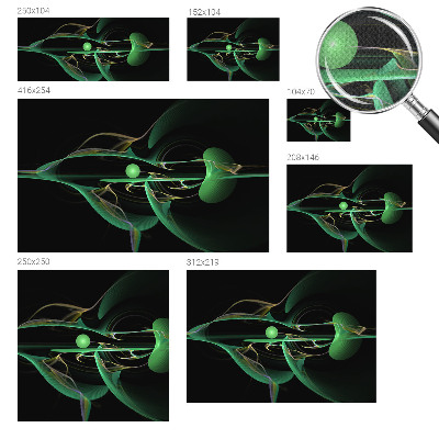3D-Fototapete fürs Wohnzimmer Grüne Wellen