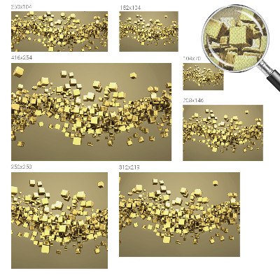 Motivtapete fürs Wohnzimmer Kreative Würfel