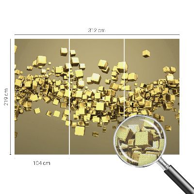 Motivtapete fürs Wohnzimmer Kreative Würfel