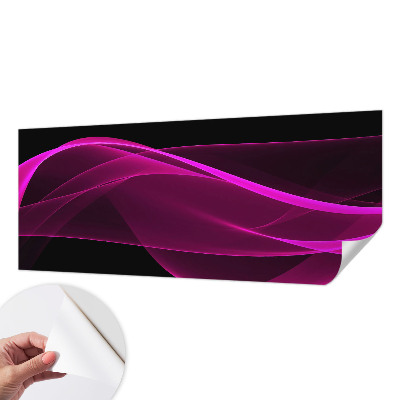 Moderne Fototapete nach Maß Rosa Bänder