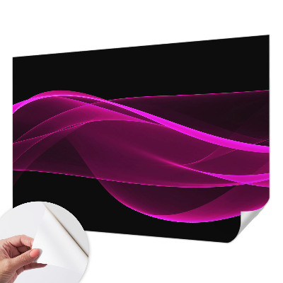 Moderne Fototapete nach Maß Rosa Bänder