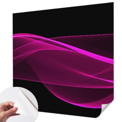 Moderne Fototapete nach Maß Rosa Bänder