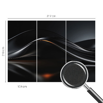 Motivtapete nach Maß Metallische Wellen