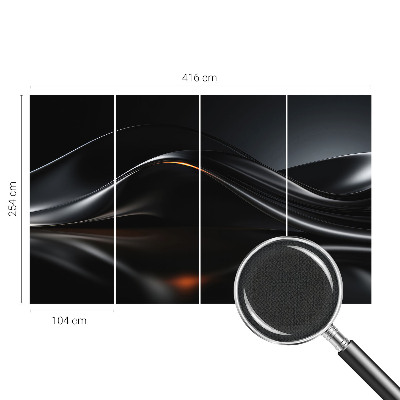 Motivtapete nach Maß Metallische Wellen