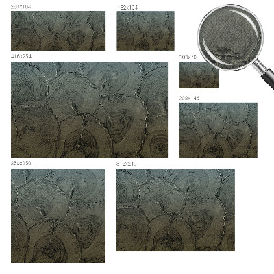 3D-Fototapete fürs Schlafzimmer Holzringe