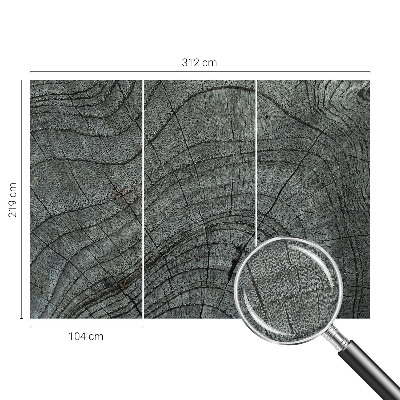 3D-Fototapete fürs Wohnzimmer Maserungsmuster