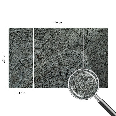 3D-Fototapete fürs Wohnzimmer Maserungsmuster