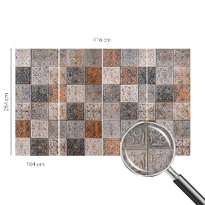 Motivtapete fürs Wohnzimmer Zierfliesen