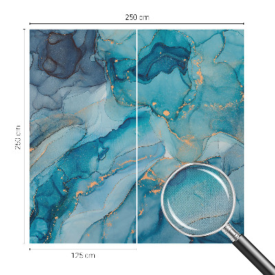 Selbstklebende Fototapete fürs Wohnzimmer Blaue Abstraktion