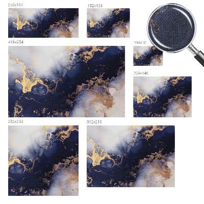 3D-Fototapete Marineblaue Wellen
